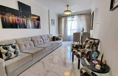 Apartamento à venda no embaré, santos | 2 dorms (1 suíte), dependência e cozinha reformada