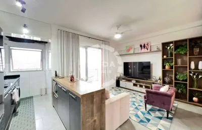 Apartamento a poucos metros da praia em porteira fechada 1 quarto e lazer completo boqueirão santos