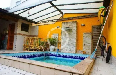 Casa à venda, 3 quartos, 2 suítes, 2 vagas, campo grande - santos/sp