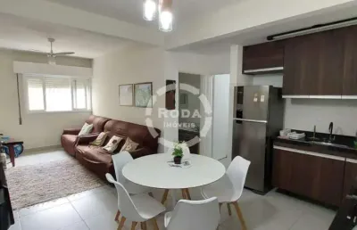 Apartamento à venda, 1 quarto, 1 vaga, aparecida - santos/sp