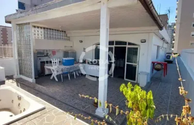 Cobertura duplex à venda – 242m² | 4 dormitórios (1 suíte) | hidro | vista livre | gonzaga – santos/sp