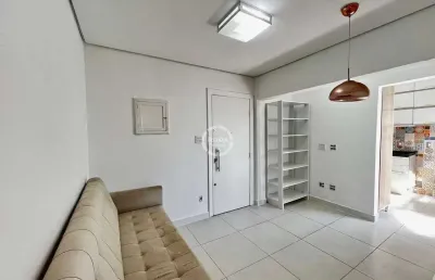 Apartamento no josé menino, 01 quarto, com elevador, quadra da praia.