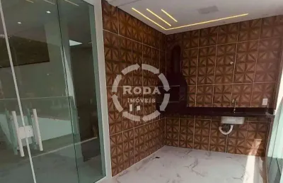 Casa sobreposta alta nova 3 quartos sendo 1 suíte e 2 vagas no embaré/santos nova