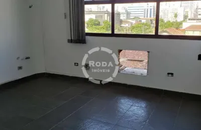 Explore esta oportunidade imperdível de locação de uma sala comercial com 56m² com 1 vaga no boqueirão em santos