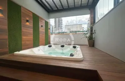 Cobertura próximo da praia a venda em santos, bairro da pompéia.