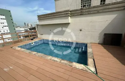 Cobertura penthouse à venda – 890m² | 4 dormitórios (2 suítes) | piscina privativa | 2 vagas | campo grande – santos/sp