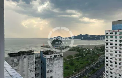 Cobertura em santos 4 suítes 4 vagas frente mar, triplex