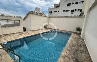 Cobertura duplex à venda, 289 m² por r$ 2.400.000,00 - aparecida - santos/sp