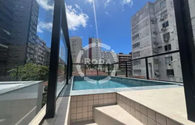 Casa sobreposta alta à venda – 200 m² | 3 suítes | 2 vagas | quadra da praia – santos/sp