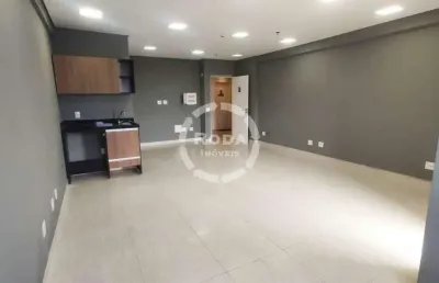 Sala comercial para aluguel, 1 vaga, encruzilhada - santos/sp