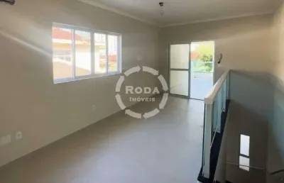Sobreposta alta recém-construída, com 3 suites, 1 lavabo, varanda gourmet à venda no marapé!!