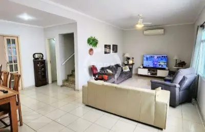 Casa tipo sobrado isolado à venda, 3 quartos, 1 suíte, 3 vagas, campo grande - santos/sp