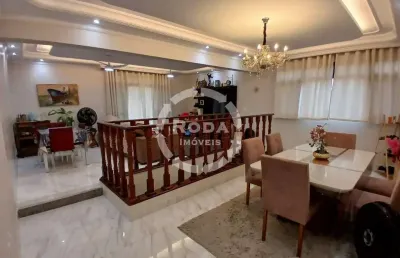 Casa sobreposta alta à venda, 6 quartos, 1 suíte, 2 vagas, embaré - santos/sp