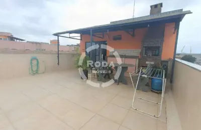 Cobertura duplex de 4 dormitórios sendo 1 suíte em santos no macuco.