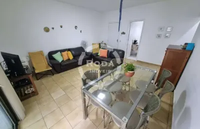 Apartamento frente mar à venda, 2 quartos, 1 vaga, boqueirão - santos/sp