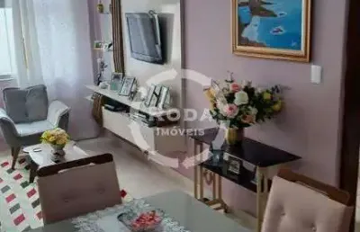 Apartamento à venda, 2 quartos, 1 suíte, 1 vaga, josé menino - santos/sp