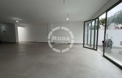 Loja nova para locação, 292m², na vila mathias, em santos/sp.