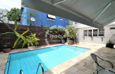 Locação de sobrado com 5 dormitórios, 3 suítes, piscina e no boqueirão- santos sp