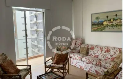 Apartamento com 02 dormitórios à venda no gonzaga em santos/sp com vista ao mar.