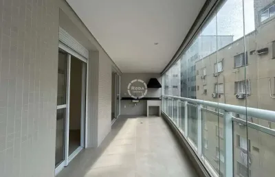 Locação apartamento 2 suites com lazer completo, na quadra da praia - boqueirão - santos