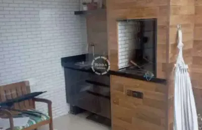 Cobertura duplex à venda, 3 quartos, 1 suíte, 2 vagas, marapé - santos/sp