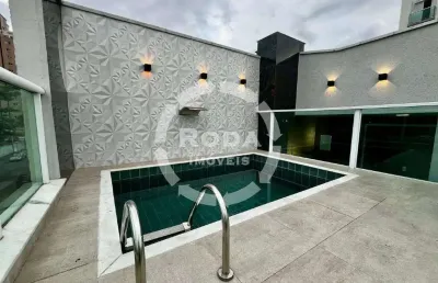 Casa sobreposta alta à venda – 3 suítes | piscina | churrasqueira | 171 m² – santos/sp