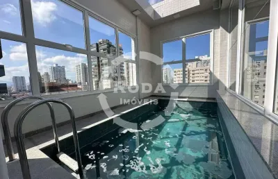 Cobertura duplex com 3 quartos na quadra da praia - embaré