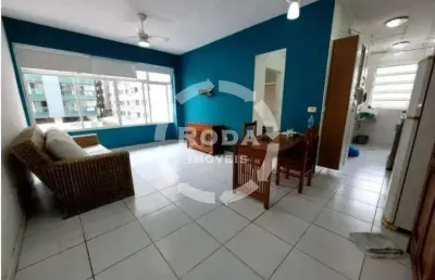 Apartamento reformado com 1 dormitório na quadra da praia – pompéia, santos/sp | 51 m²