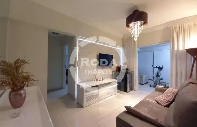 Apartamento no castell due piazze – gonzaga, santos venda com porteira fechada – é entrar e morar!