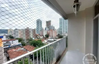 Apartamento de frente 3 dormitórios 1 suite para alugar ponta da praia- santos /s.p.