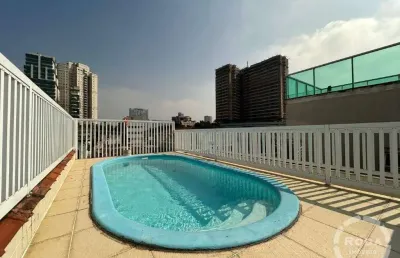 Sobreposta 05 quartos e piscina à venda boqueirão - santos