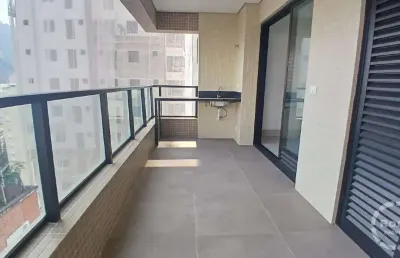 Apartamento à venda, 2 dormitórios, 1 quadra da praia, prédio com lazer completo, josé menino, santos-sp