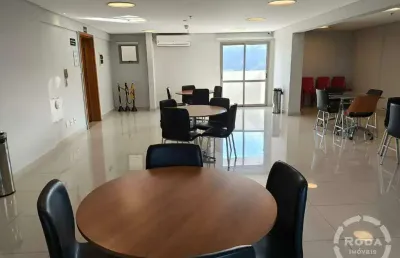 Sala comercial para locação, mobiliada, na vila mathias, em santos (sp)
