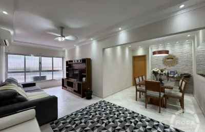 Apartamento 3 quartos sendo 1 suíte com 177m² excelente localização no campo grande - santos