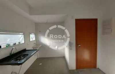 Apartamento à venda, 2 dormitórios, 1 vaga de garagem, estuário, santos/sp