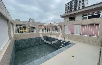 Sobreposta alta duplex à venda – 250m² | 3 suítes | piscina | 2 vagas – santos/sp