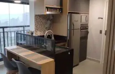 Studio à venda 27m² ao lado do metrô, mobiliado e com muito bom gosto