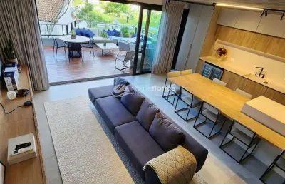 Casa contemporânea com 3 suítes, rodeada pela natureza no condomínio botanique – canto da lagoa, fl