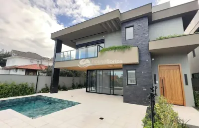 Casa individual de altíssimo padrão com 4 suítes na lagoa da conceição – loteamento saulo ramos