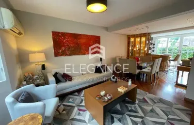Elegance imóveis vende casa em condomínio, 3 dormitórios, 1 suíte, living com lareira, churrasqueira e 3 vagas de garagem/box. comprar r$ 1.700.000,00