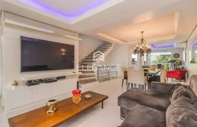 Elegance imóveis vende casa/sobrado de 362m, 3 dormitórios, 2 suítes, pátio, piscina, churrasqueira, 3 vagas de garagem/box. comprar r$ 2.269.000,00