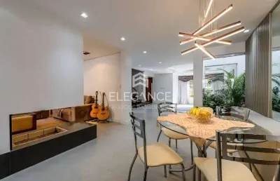 Elegance imóveis vende casa ótimo padrão, semimobiliada 311 m² 4 dormitórios 3 suítes 4 vagas garagem/box e piscina aquecida. comprar r$ 1.800.000,00