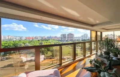 Apartamento com 3 quartos à venda na avenida ferdinand kisslinger, 80, jardim europa, porto alegre, 222 m2 por r$ 4.030.000