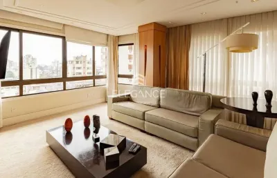 Elegance imóveis vende maravilhoso apartamento, 1 por andar com 3 suítes, dependência e 3 vagas de garagem/box. petrópolis - porto alegre