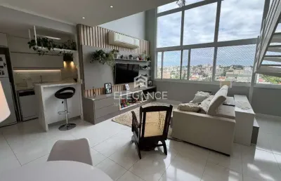 Elegance imóveis vende apartamento duplex lindo totalmente mobiliado de frente com 3 dormitórios suíte 2 vagas/box garagem jardim lindóia porto alegre
