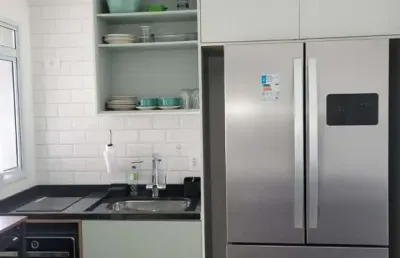 Apartamento para locação no coração de são paulo - tatuapé! 1 quarto, 1 sala, 1 banheiro, 1 vaga de garagem. 46m² de puro conforto!
