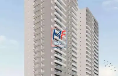 Excelente apto em mongaguá, 89,5  m² a.u.,  em construção e entrega  janeiro 2026, 2 dormitórios (1 suíte), sala, cozinha, varanda gourmet, 1 vaga e  lazer  (ref 18.167)