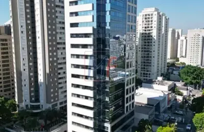 Excelente conjunto comercial moema, com 459 m² a.u., ar condicionado, gerador, 2 vagas. prox. metrô moema (ref 18.933)