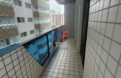 Excelente apto na praia grande/sp, com 96m² a.u., 2 dormitórios (1 suíte), sala com 2 ambientes, varanda, cozinha, despensa, área de serviço, 2 vagas, lazer (ref 19.980)