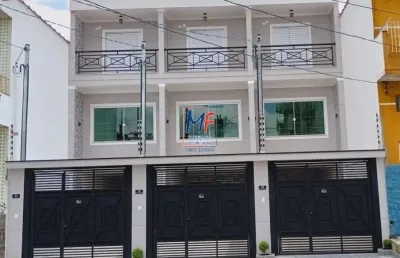 Excelente sobrado localizado no bairro parque vitória, com 122 m²  a.c., 3 dorms., (1 suíte), piso porcelanato, quintal com churrasqueira,  alarme, 2 vagas. ref: 19.527